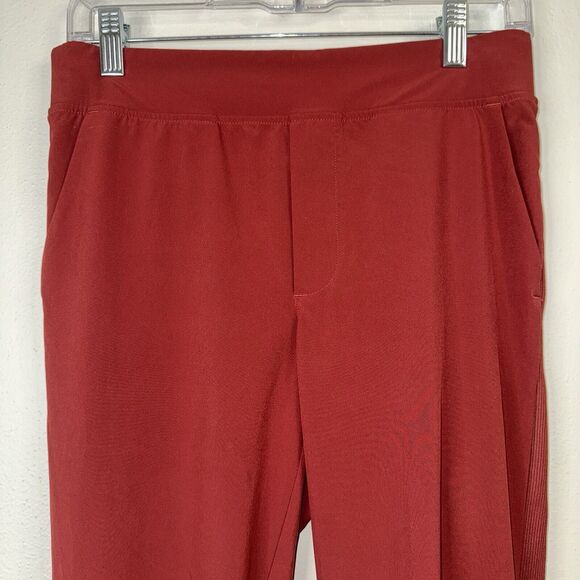 Athleta Brooklyn Ankle Pant Women's Size 2 Red Pull On Pockets Workwear Stretch - Picture 2 of 8
